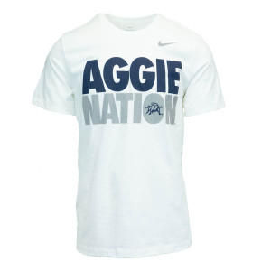 Aggie Nation Aggie Bull Nike Men's Short-Sleeve T-Shirt White